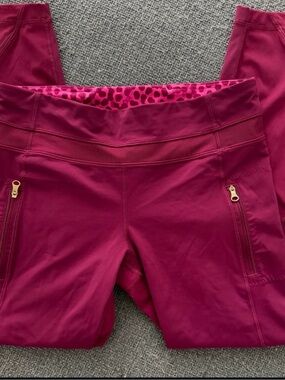lululemon athletica Deep Pink Performance Zip Pocket Shorts